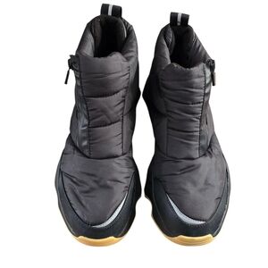 Sorel Black Kinetic Impact Waterproof Winter Boots Side Zipper Size 9